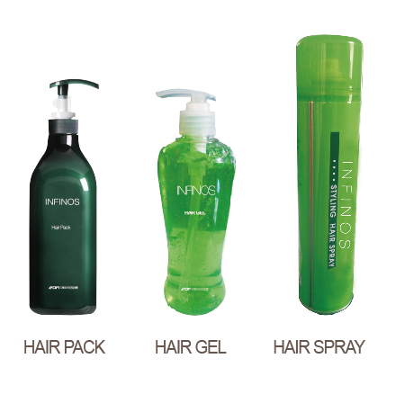 Infinos hair pack, Gel & spary